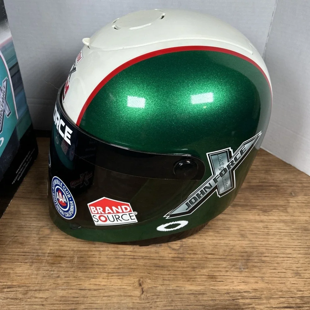 Collectible John Force Nhra Funny Car Race Station Helmet Coffee Maker